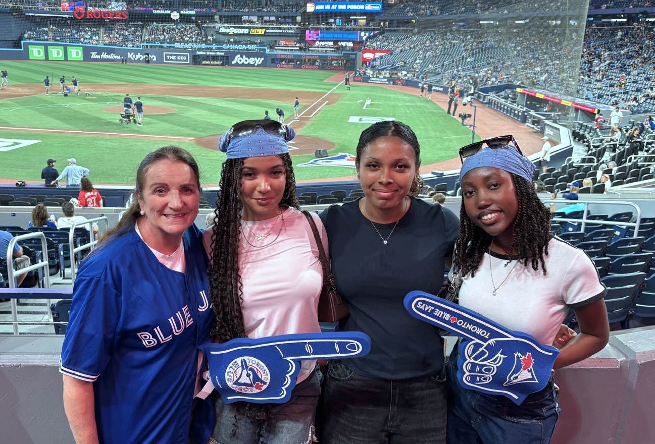 Dart Scholars at a Toronto Blue Jays game